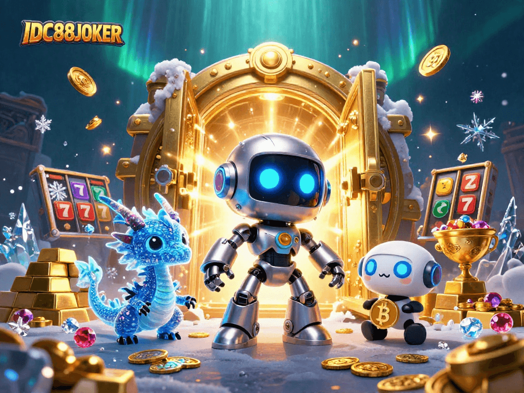 Experience the exciting world of IDC88JOKER with vibrant 3D characters and dazzling casino elements.