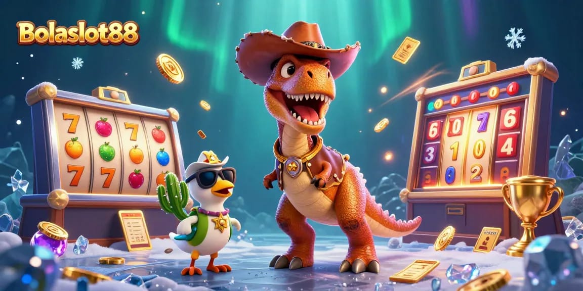 Bolaslot88 combines a vibrant 3D scene with characters and slots for an exciting gaming experience