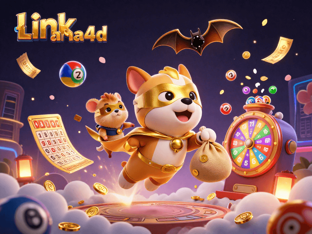Menangkan hadiah menarik dengan link ahha4d melalui ilustrasi 3D judi yang penuh warna dan dinamis.