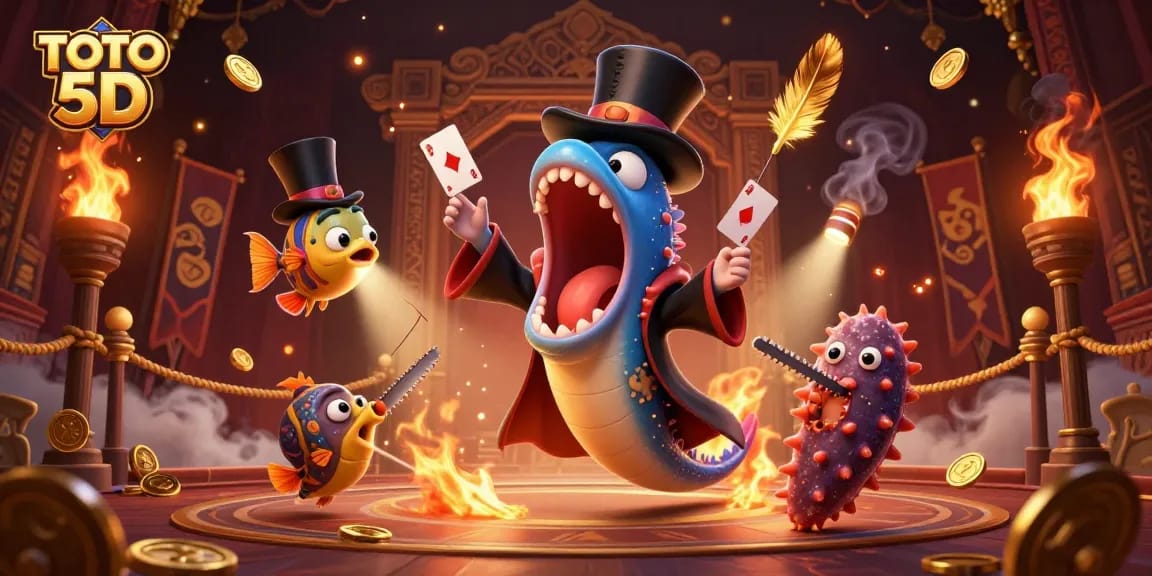 TOTO 5D menyajikan aksi mendebarkan dengan karakter bawah laut dalam ilustrasi menarik.