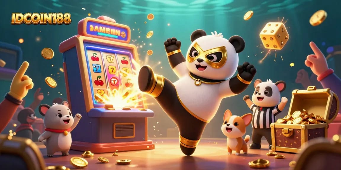 IDCOIN188 brings the excitement of online slots with vibrant characters and dynamic casino elements.