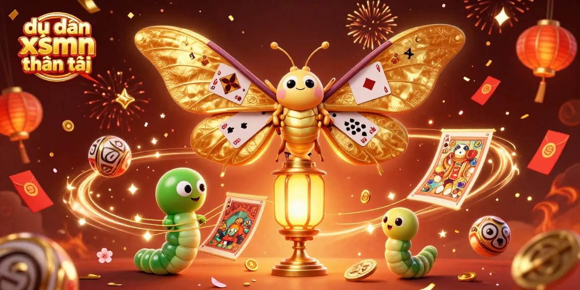Engaging scene illustrating dự đoán xsmn thần tài, showcasing vibrant lottery elements in a dynamic digital art