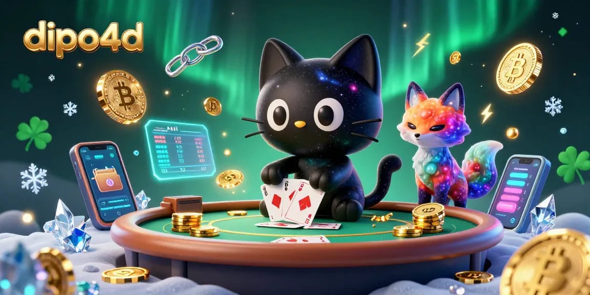 Spin the reels with dipo4d as a black hole cat captures cosmic casino fortune!