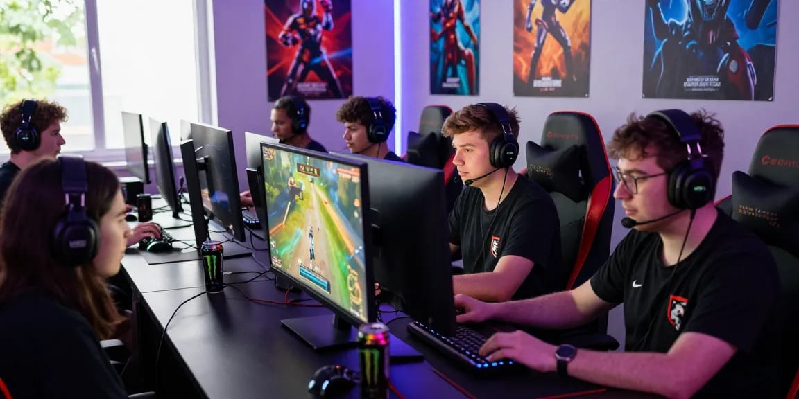 Pemain Polo4d bersaing dalam permainan daring yang intens dengan perangkat gaming modern.