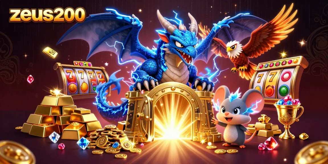 Menyaksikan zeus200 dengan naga petir dan elemen permainan slot yang megah
