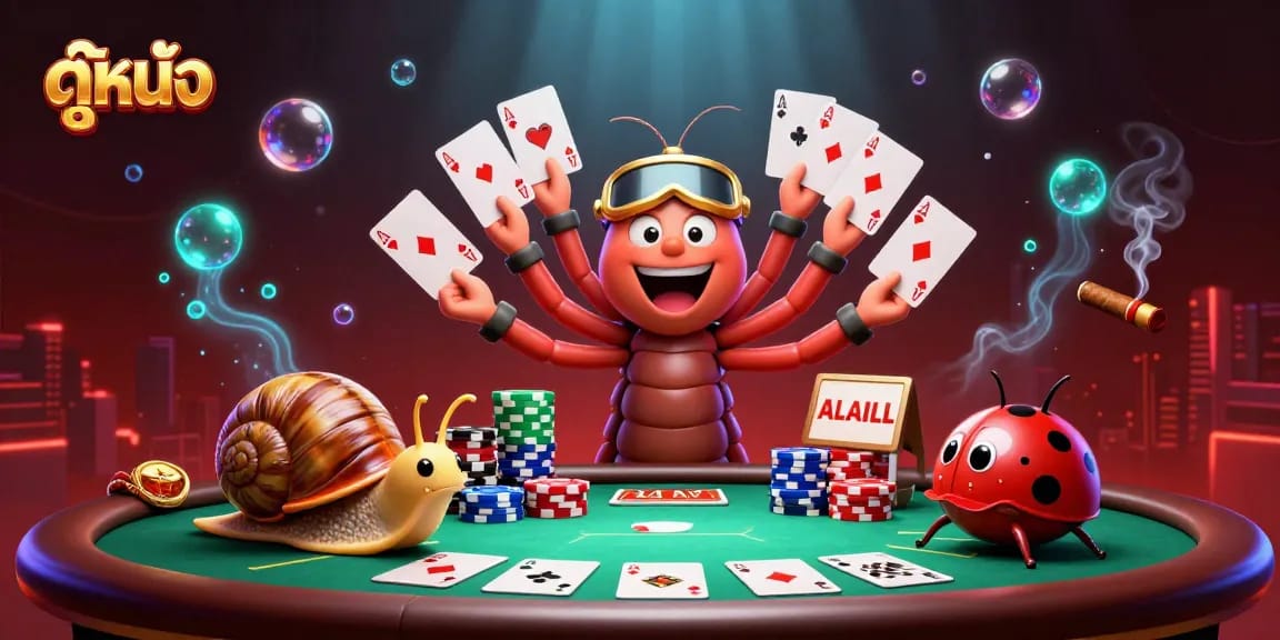 Experience ดูหนัง with an exciting dealer scene showcasing vibrant poker action and lively characters at the table.