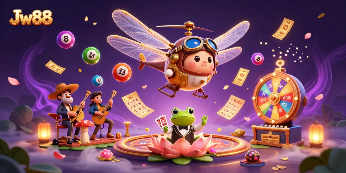 Experience thrilling casino action with Jw88 featuring colorful games and vibrant characters.