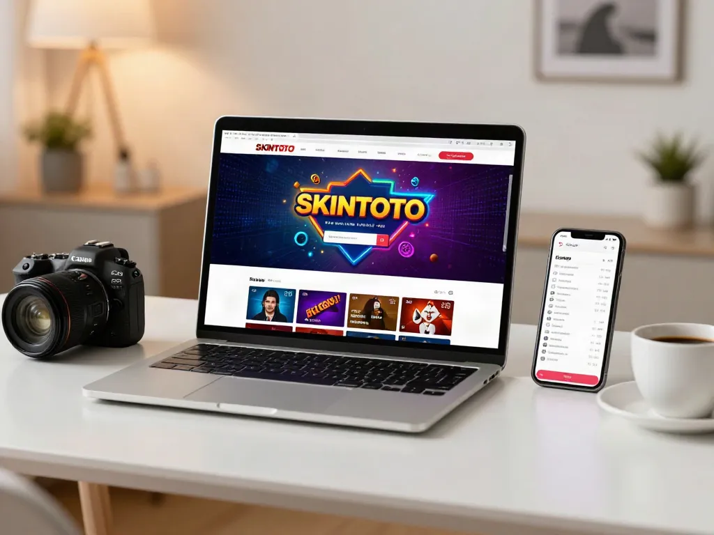 SKINTOTO dalam lingkungan digital, menampilkan antarmuka situs togel online terpercaya dengan grafik menarik dan prediksi lotere di smartphone.