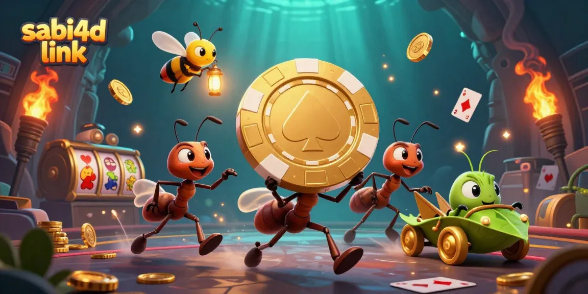 Menang dengan tips dari sabi4d link menggunakan chip poker emas yang besar dalam permainan kasino.