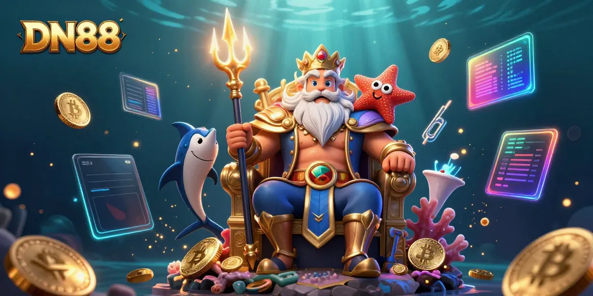 Engage with the vibrant world of DN88 featuring Neptune and immersive casino elements.