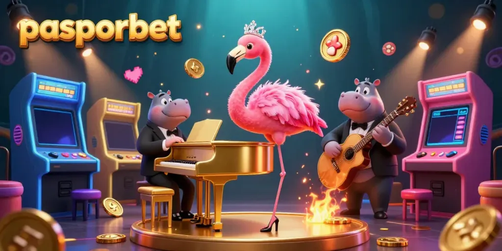Menangkan permainan di pasporbet dengan suasana kasino yang ceria dan animasi slot yang memukau.