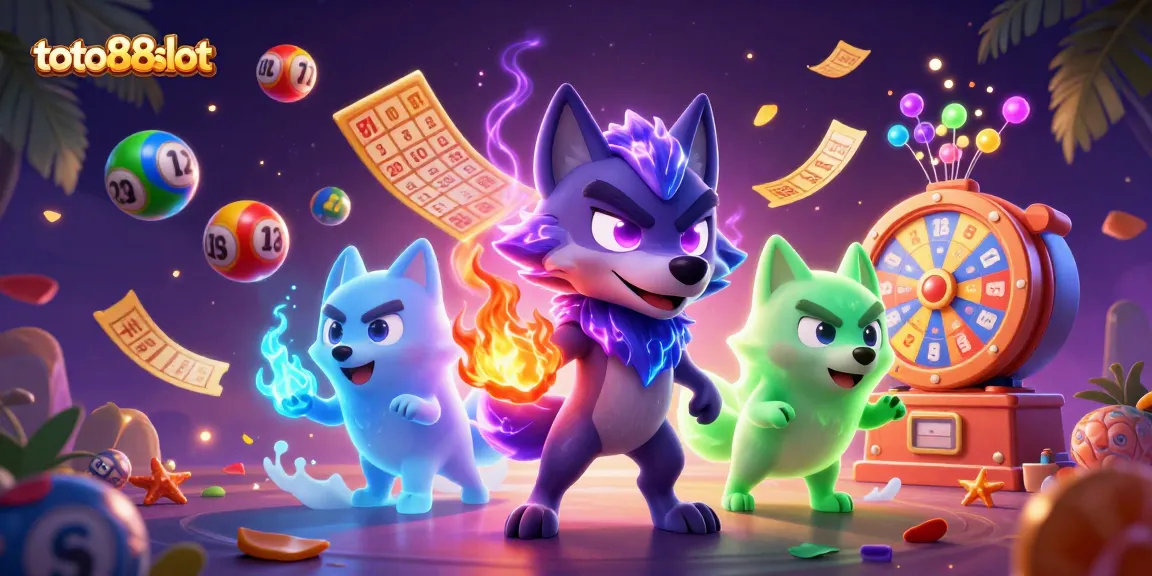 Toto88slot showcases thrilling moments with vibrant gaming elements and a dynamic casino atmosphere.