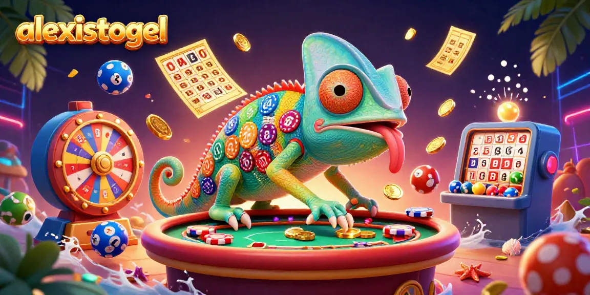 Permainan lotto dan kemenangan di situs alexistogel dengan efek visual warna menarik.