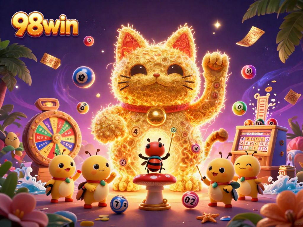 Experience thrilling wins with 98win's vibrant casino elements and interactive play.