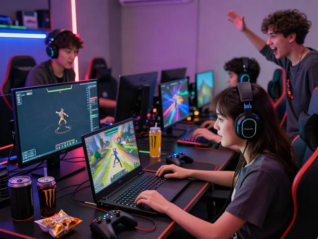 Situs bento4d gaming scene with players engaged in multiplayer action.