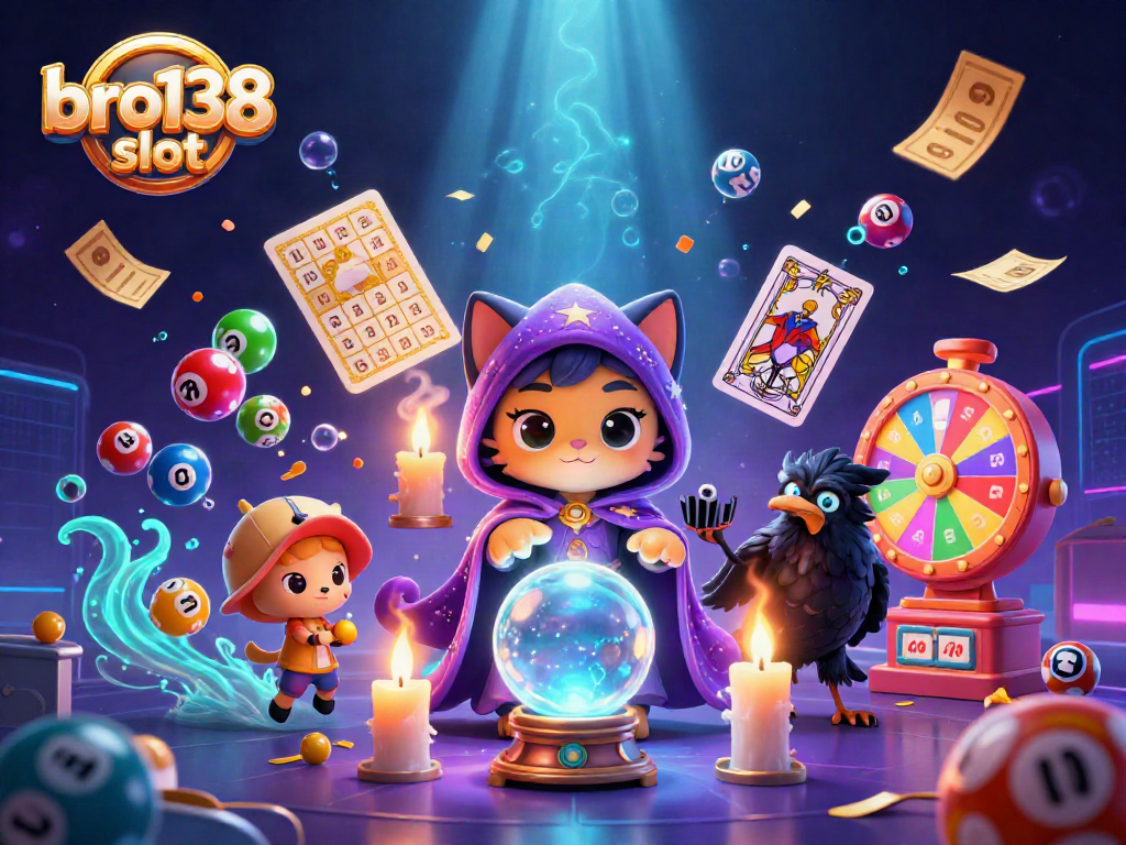 Grab your chance with bro138 slot in this vibrant casino scene featuring mystical elements