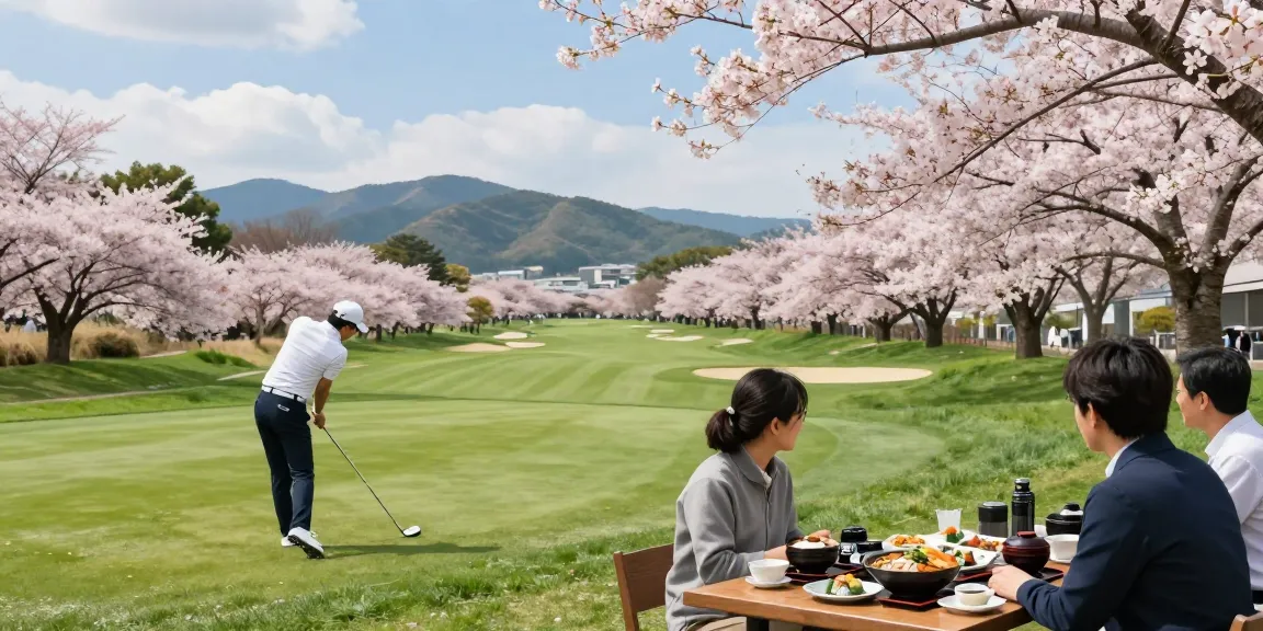 Pengalaman golf bro178 di Kato City dengan pemandangan bunga sakura dan kuliner lokal