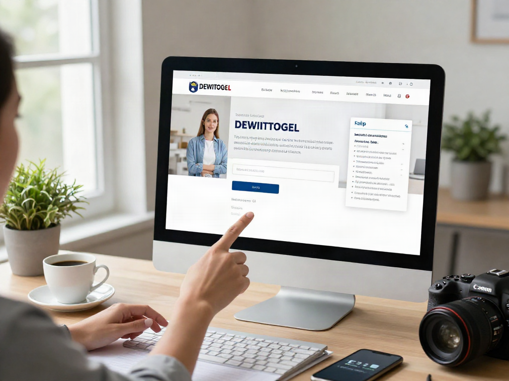 DEWITOGEL link alternatif ditampilkan pada halaman login yang terstruktur dalam tampilan modern.