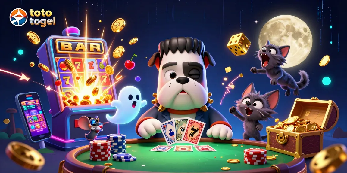 Rasakan keseruan toto togel dengan ilustrasi kasino 3D yang menarik dan cerah.