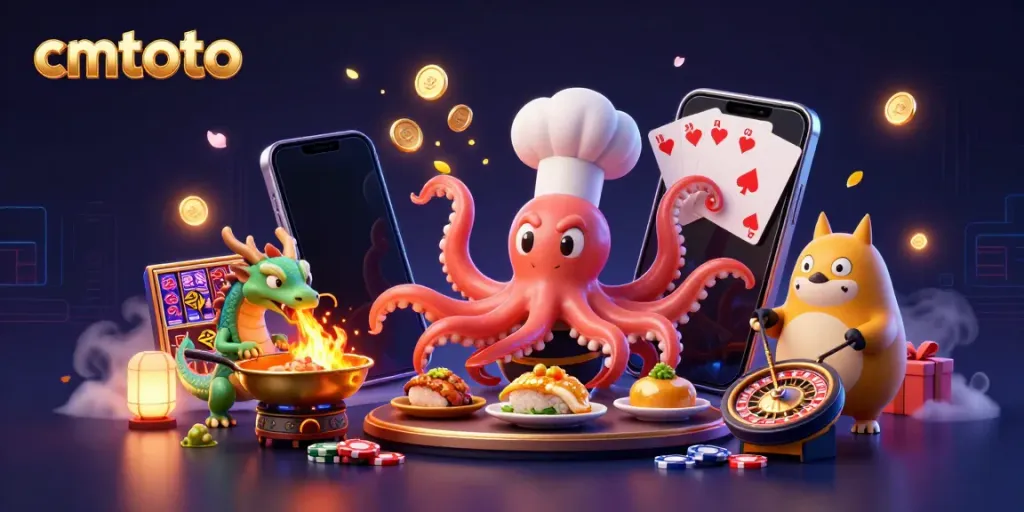 Cmtoto menghadirkan pengalaman mendebarkan dengan chef sushi gurita dan naga wasabi yang berapi-api dalam dunia kasino online.