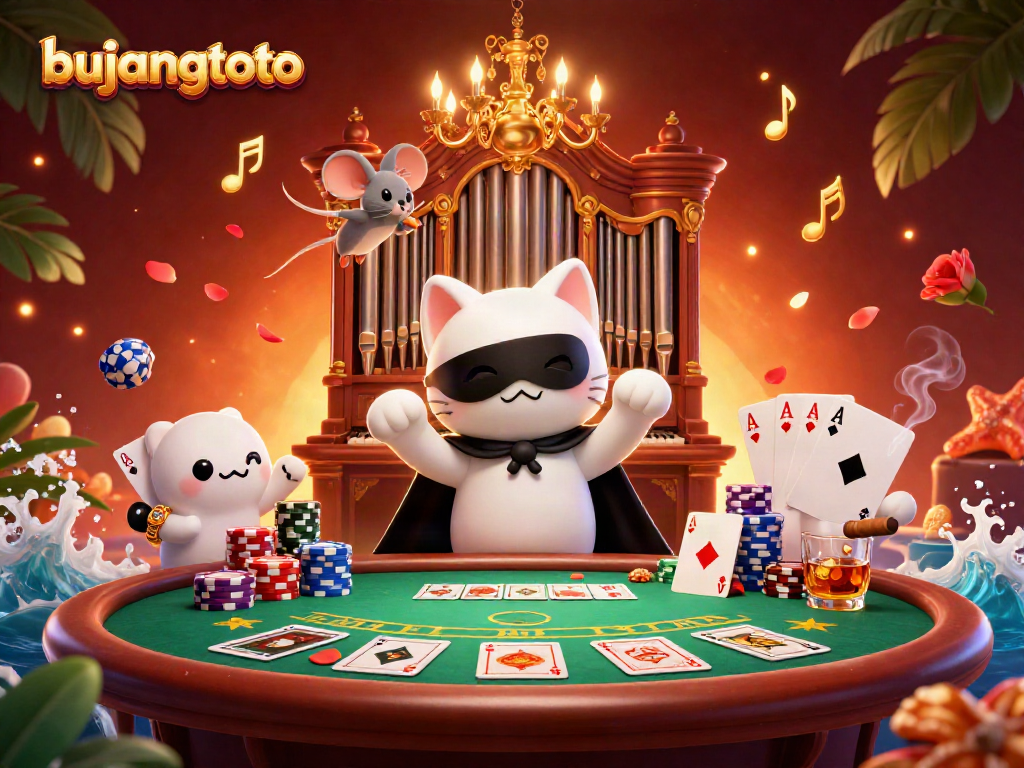 Experience the thrill of bujangtoto, with exciting poker strategies and vibrant casino elements illuminating the scene.