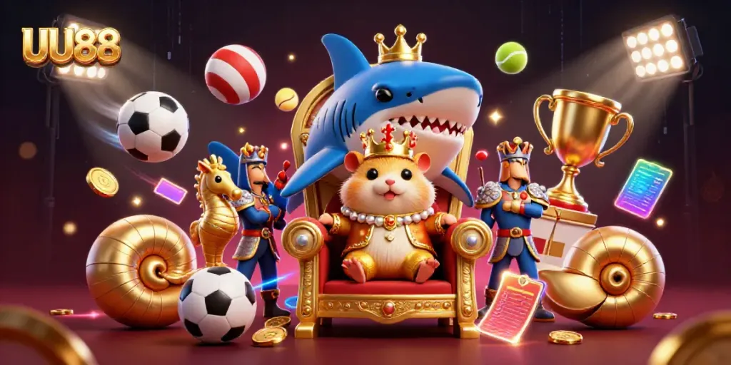 Engage with thrilling gameplay at UU88, featuring vibrant casino elements and dynamic characters.