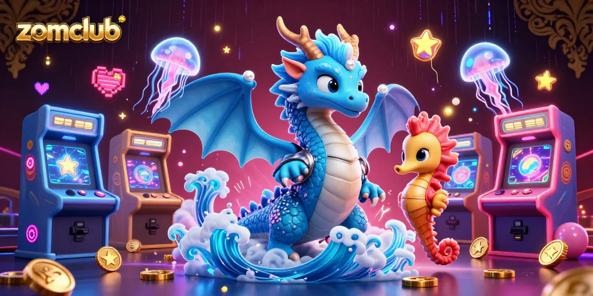 Experience thrilling gameplay at zomclub with vibrant visuals and engaging characters in a dynamic casino scene.