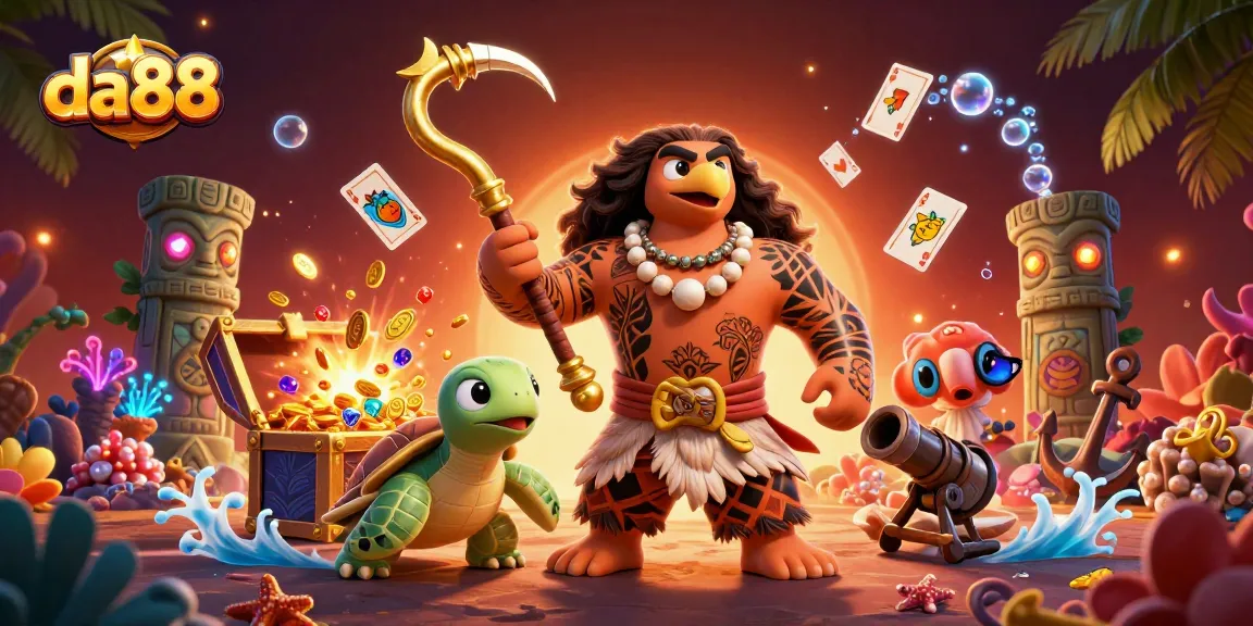 Play exciting da88 slots with vibrant characters and rich underwater treasures.